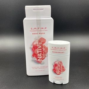 Native Strawberry & Vanilla Taffy Candy Shop Body Wash and Deodorant